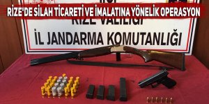 Rize'de silah ticareti ve imalatına yönelik operasyon