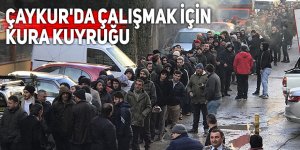 Çaykur'a işçi olmak için kuyruğa girdiler