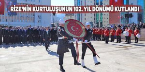 Rize'nin kurtuluşunun 102. yıl dönümü kutlandı