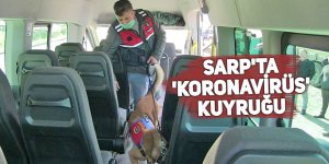 Sarp'ta 'Koronavirüs' kuyruğu