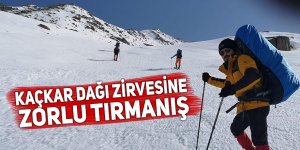 Kaçkar Dağı zirvesine zorlu tırmanış