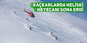 Kaçkarlarda heliski heyecanı sona erdi