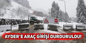 Ayder Yaylası, çalışmalar nedeniyle araç trafiğine kapatıldı