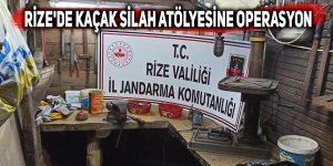 Rize'de kaçak silah atölyesine operasyon: 1 gözaltı