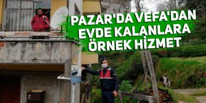 VEFA'dan Pazar'da, evde kalanlara örnek hizmet