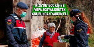 Rize'de 1600 kişiye Vefa Sosyal Destek Grubundan yardım eli