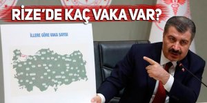 Rize'deki Koronavirüs vefat ve vaka sayısı