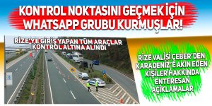 Kontrol noktasını geçmek için grup kurmuşlar!