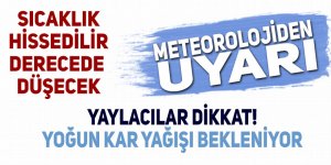 Meteorolojiden soğuk hava ve kar uyarısı!