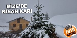 RİZE'DE NİSAN KARI