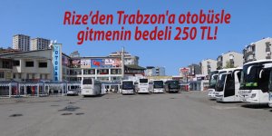 Rize’den Trabzon'a otobüsle gitmenin bedeli 250 TL