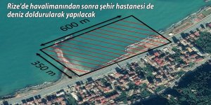 Rize'de havalimanından sonra şehir hastanesi de deniz doldurularak yapılacak