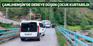 Çamlıhemşin'de dereye düşen çocuk kurtarıldı