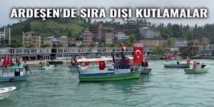 Ardeşen'de sıra dışı kutlamalar