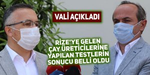 Rize'ye gelen çay üreticilerine yapılan testlerin sonucu belli oldu