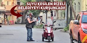 Ruhsat alamayınca suyu kesilen Rizeli, belediyeyi kurşunladı!