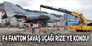 F4 FANTOM SAVAŞ UÇAĞI RİZE’YE KONDU!