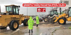 Şiddetli yağış Pazar'da etkili oldu