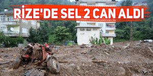 Rize'de sel 2 can aldı