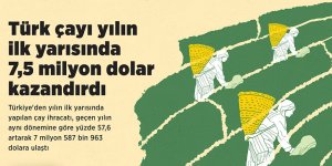 Türk çayı yılın ilk yarısında 7,5 milyon dolar kazandırdı