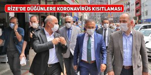 Rize'de düğünlere koronavirüs kısıtlaması