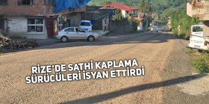 Rize’de sathi kaplama sürücüleri bezdirdi