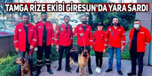 TAMGA Rize ekibi Giresun'da yara sardı