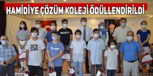 Hamidiye Çözüm Koleji ödüllendirildi