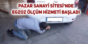 Pazar Sanayi Sitesi'nde egzoz ölçüm hizmeti başladı