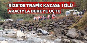 Rize'de trafik kazası: 1 ölü