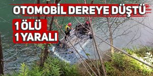 Otomobil dereye düştü: 1 ölü, 1 yaralı