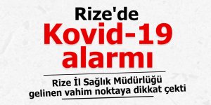 Rize'de Kovid-19 alarmı