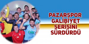 Pazarspor galibiyet serisini sürdürdü