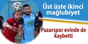 Pazarspor evinde de mağlup oldu