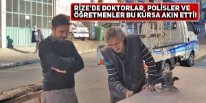 Rize'de doktorlar, polisler ve öğretmenler bu kursa akın etti!