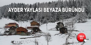 Ayder Yaylası beyaza büründü