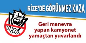 Rize'de görünmez kaza: 3 yaralı