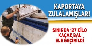 Sınırda 127 kilo kaçak bal ele geçirildi