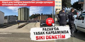 Pazar'da, yasak kapsamında sıkı denetim