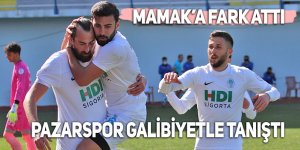 Pazarspor galibiyetle tanıştı