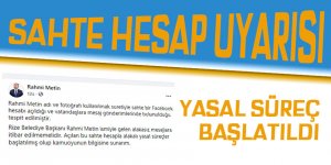 Sahte hesap uyarısı