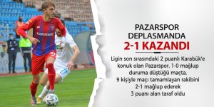 Pazarspor deplasmanda 2-1 kazandı