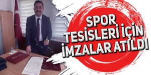 Spor tesisleri için imzalar atıldı