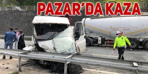 Pazar'da trafik kazası: 2 yaralı