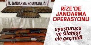 Rize'de jandarmadan operasyon