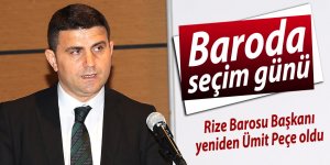  Rize Barosu Başkanı yeniden Ümit Peçe oldu