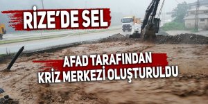 Rize'de AFAD tarafından kriz merkezi oluşturuldu