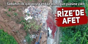 Sabahın ilk ışıklarıyla enkaz alanı gün yüzüne çıktı