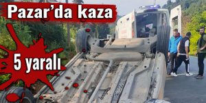 Pazar’da kaza: 5 yaralı