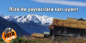 Rize'de yaylacılara sarı uyarı!